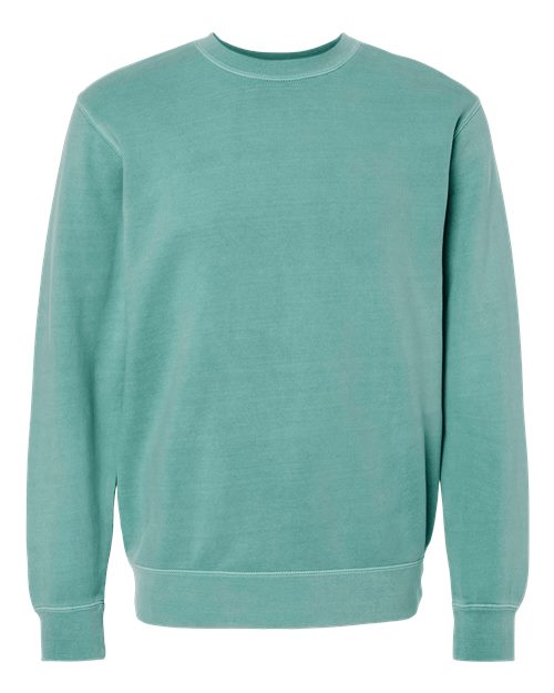 Independent Trading Co. Unisex Midweight Pigment-Dyed Crewneck Sweatshirt PRM3500 - Pigment Mint