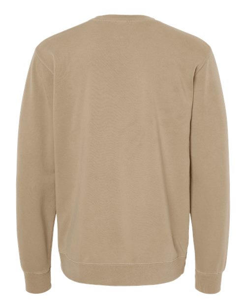 Independent Trading Co. Unisex Midweight Pigment-Dyed Crewneck Sweatshirt PRM3500 - Pigment Sandstone
