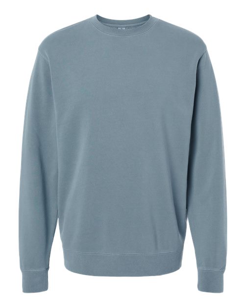 Independent Trading Co. Unisex Midweight Pigment-Dyed Crewneck Sweatshirt PRM3500 - Pigment Slate Blue