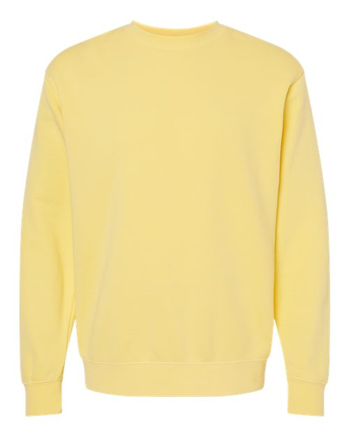 Independent Trading Co. Unisex Midweight Pigment-Dyed Crewneck Sweatshirt PRM3500 - Pigment Yellow