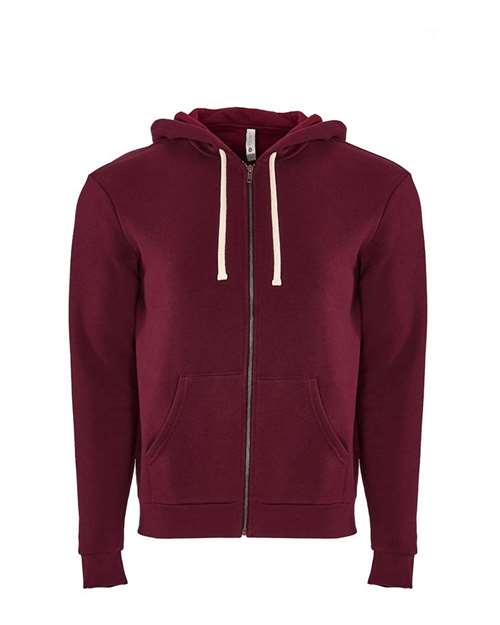Next Level Unisex Santa Barbara Full-Zip Hoodie Sweatshirt 9602