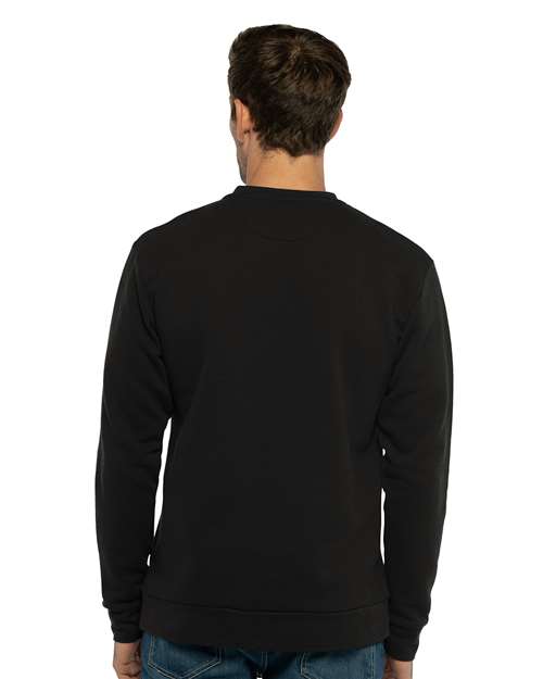 Next Level Unisex Santa Barbara Pocket Crewneck Sweatshirt 9001