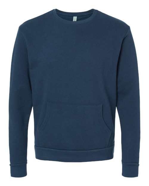 Next Level Unisex Santa Barbara Pocket Crewneck Sweatshirt 9001