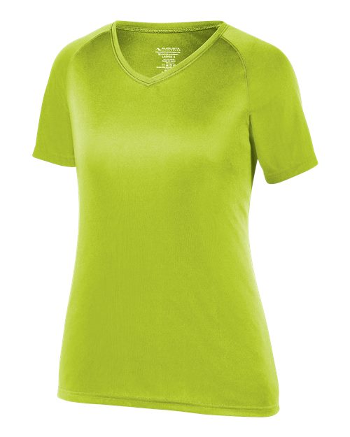 Augusta Sportswear Women's Attain Wicking V-Neck T-Shirt 2792 - Lime