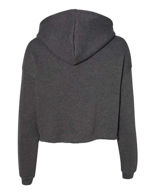 BELLA + CANVAS Women's Crop Fleece Hoodie Sweatshirt 7502