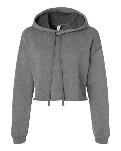 BELLA + CANVAS Women's Crop Fleece Hoodie Sweatshirt 7502