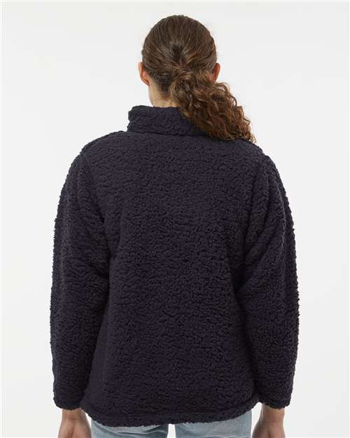 J. America Women’s Epic Sherpa Quarter-Zip Pullover 8451