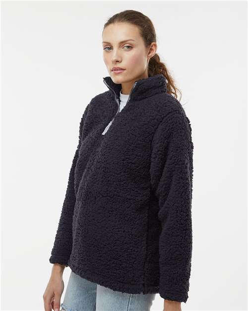 J. America Women’s Epic Sherpa Quarter-Zip Pullover 8451