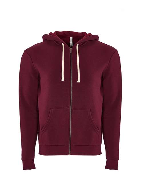 Next Level Unisex Santa Barbara Full-Zip Hoodie Sweatshirt 9602