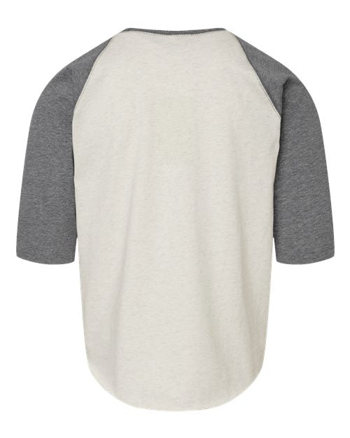 LAT Youth Baseball Fine Jersey Three-Quarter Sleeve Tee 6130