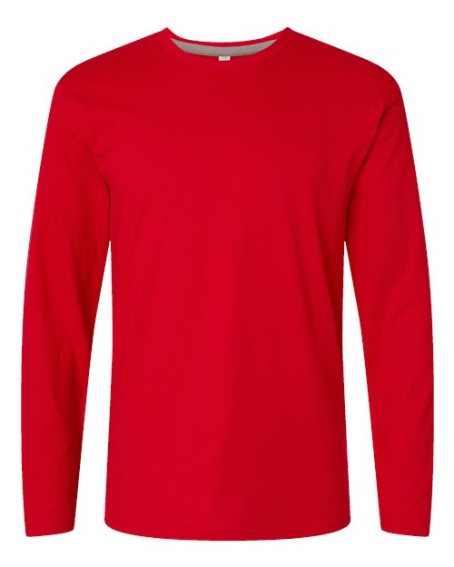 LAT Men's Fine Jersey Long Sleeve Tee 6918 - Red