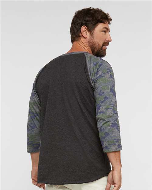 LAT Men's Baseball Fine Jersey Three-Quarter Sleeve Tee 6930