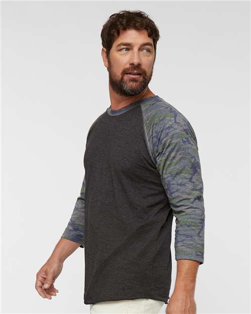 LAT Men's Baseball Fine Jersey Three-Quarter Sleeve Tee 6930