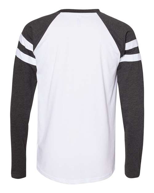 LAT Unisex Fine Jersey Mash Up Long Sleeve Tee 6934