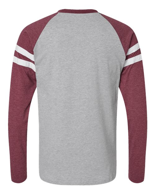 LAT Unisex Fine Jersey Mash Up Long Sleeve Tee 6934