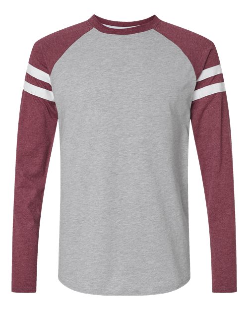 LAT Unisex Fine Jersey Mash Up Long Sleeve Tee 6934