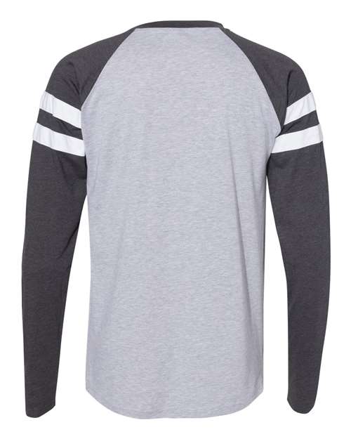 LAT Unisex Fine Jersey Mash Up Long Sleeve Tee 6934