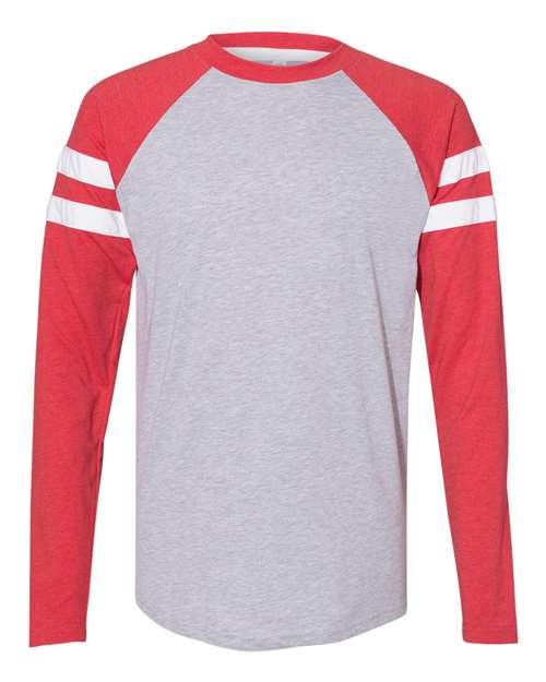 LAT Unisex Fine Jersey Mash Up Long Sleeve Tee 6934