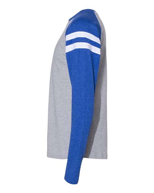 LAT Unisex Fine Jersey Mash Up Long Sleeve Tee 6934