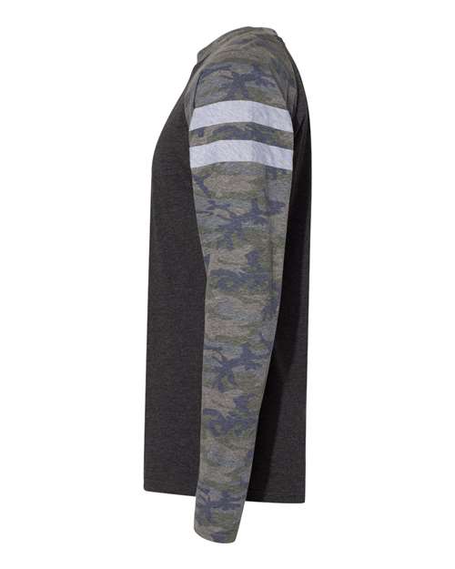 LAT Unisex Fine Jersey Mash Up Long Sleeve Tee 6934