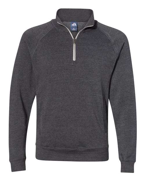 J. America Men's Triblend Quarter-Zip Sweatshirt 8869
