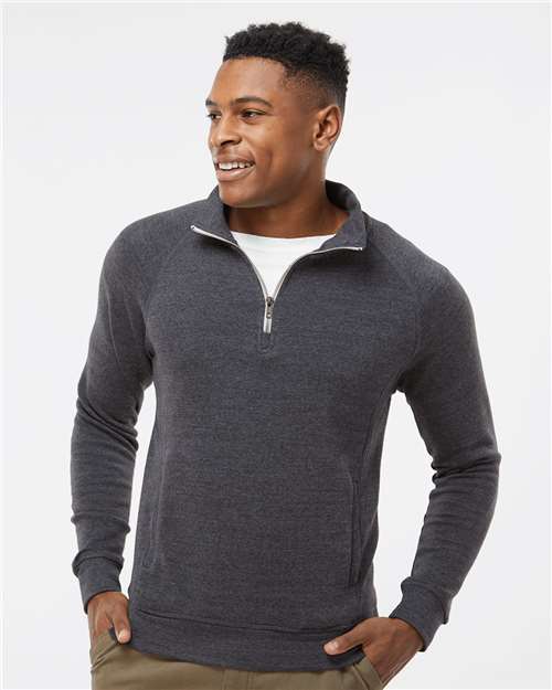 J. America Men's Triblend Quarter-Zip Sweatshirt 8869