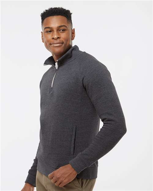 J. America Men's Triblend Quarter-Zip Sweatshirt 8869