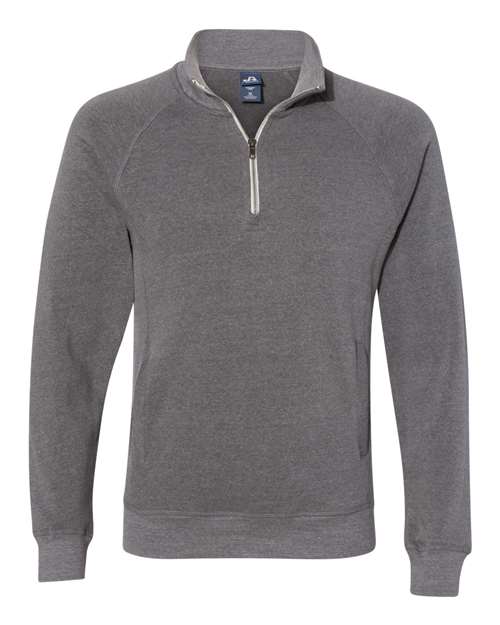 J. America Men's Triblend Quarter-Zip Sweatshirt 8869