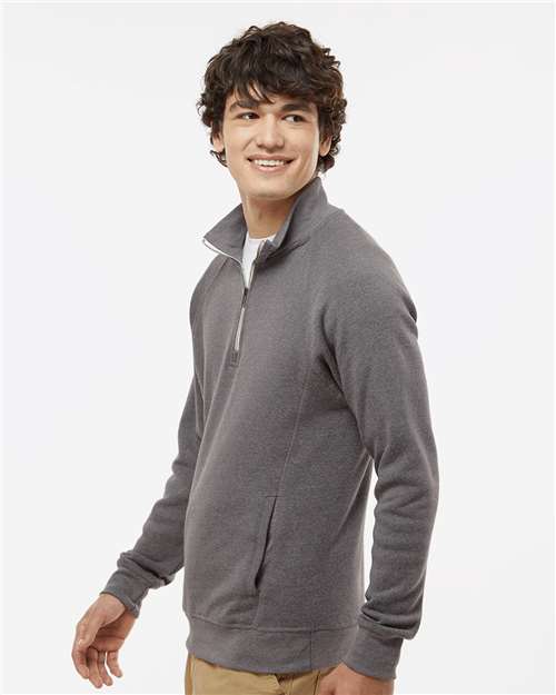 J. America Men's Triblend Quarter-Zip Sweatshirt 8869