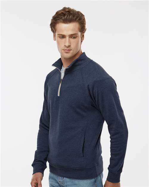 J. America Men's Triblend Quarter-Zip Sweatshirt 8869
