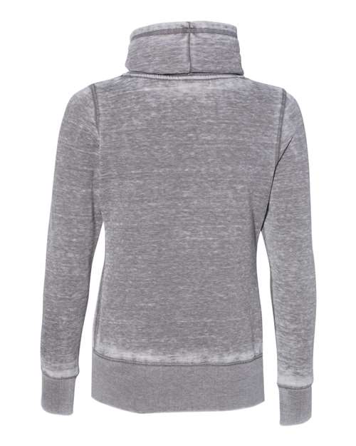 J. America Women’s Zen Fleece Cowl Neck Sweatshirt 8930