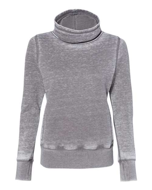 J. America Women’s Zen Fleece Cowl Neck Sweatshirt 8930
