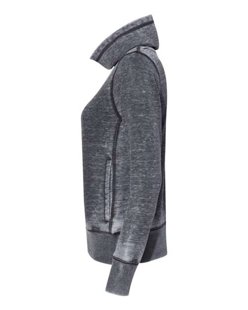 J. America Women’s Zen Fleece Cowl Neck Sweatshirt 8930