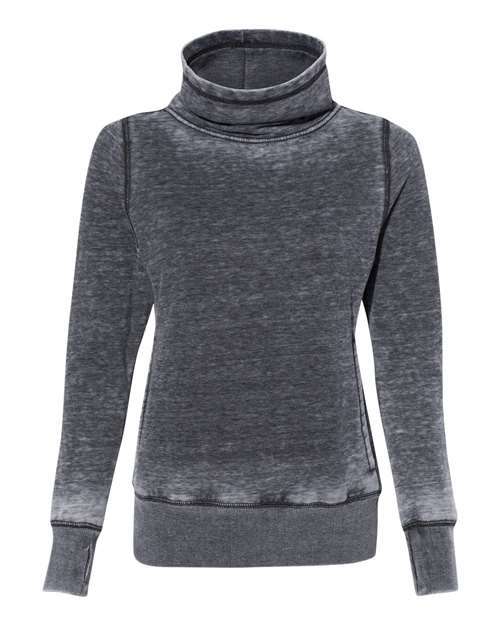 J. America Women’s Zen Fleece Cowl Neck Sweatshirt 8930