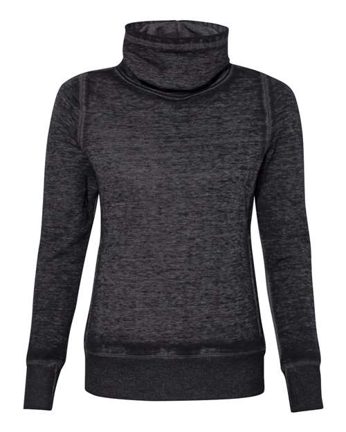 J. America Women’s Zen Fleece Cowl Neck Sweatshirt 8930