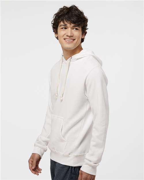 J. America Men's Triblend Fleece Hooded Sweatshirt 8871 - Antique White Triblend