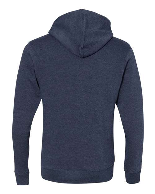 J. America Men's Triblend Fleece Hooded Sweatshirt 8871 - True Navy Triblend