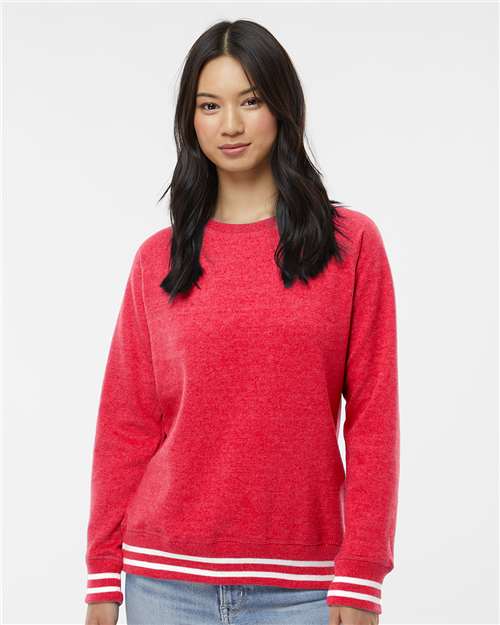 J. America Women’s Relay Crewneck Sweatshirt 8652