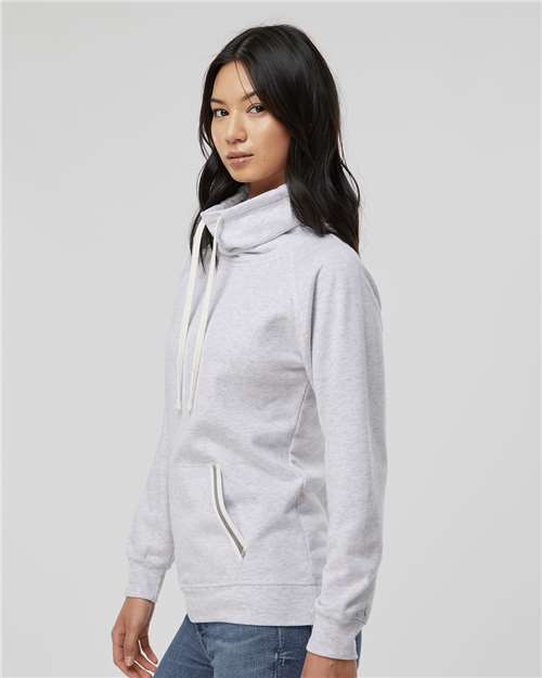 J. America Women’s Relay Cowl Neck Sweatshirt 8653