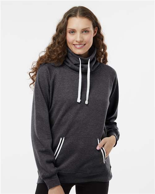 J. America Women’s Relay Cowl Neck Sweatshirt 8653