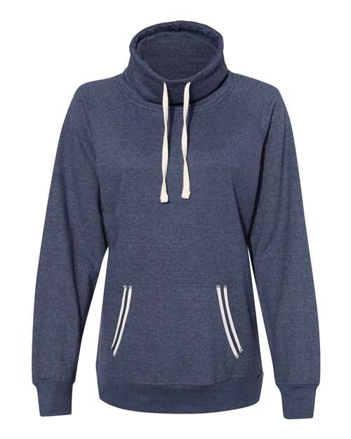 J. America Women’s Relay Cowl Neck Sweatshirt 8653