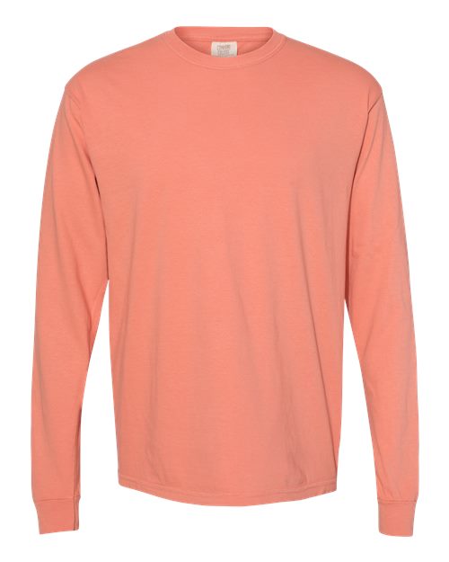 Comfort Colors Unisex Garment-Dyed Heavyweight Long Sleeve T-Shirt 6014 - Terracotta