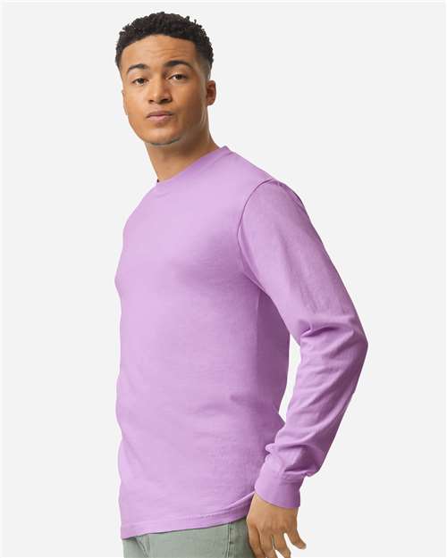 Comfort Colors Unisex Garment-Dyed Heavyweight Long Sleeve T-Shirt 6014 - Orchid