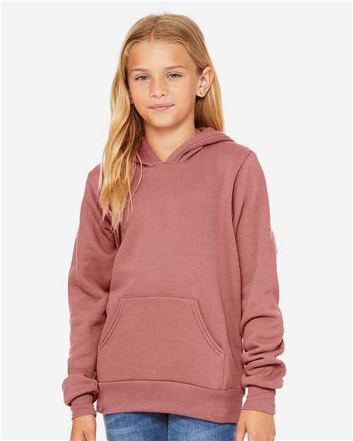 BELLA + CANVAS Youth Sponge Fleece Hoodie Sweatshirt 3719Y
