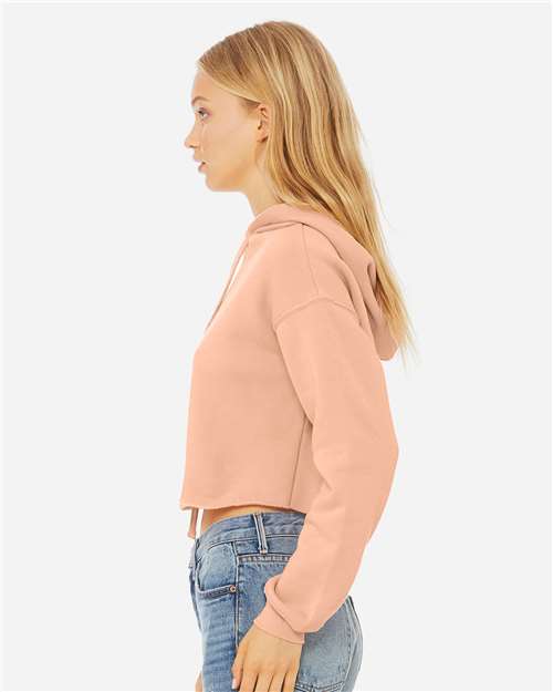 BELLA + CANVAS Women's Crop Fleece Hoodie Sweatshirt 7502