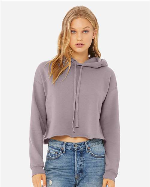 BELLA + CANVAS Women's Crop Fleece Hoodie Sweatshirt 7502