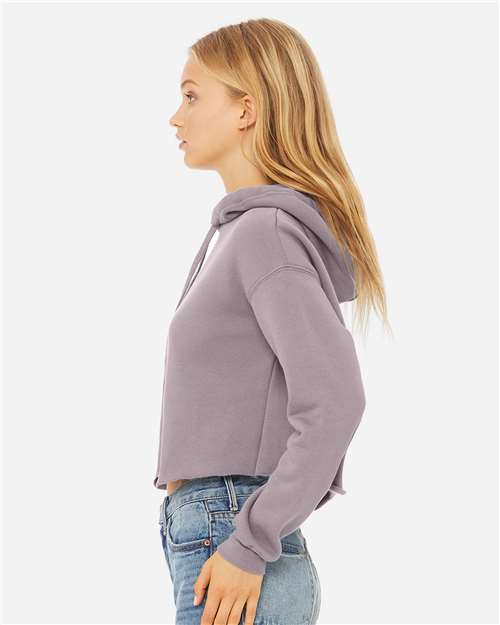 BELLA + CANVAS Women's Crop Fleece Hoodie Sweatshirt 7502