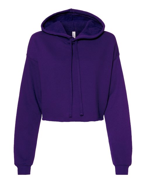 BELLA + CANVAS Women's Crop Fleece Hoodie Sweatshirt 7502