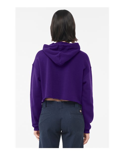 BELLA + CANVAS Women's Crop Fleece Hoodie Sweatshirt 7502