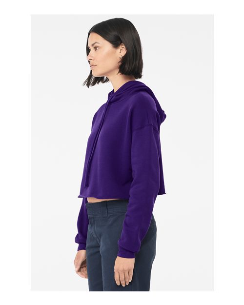 BELLA + CANVAS Women's Crop Fleece Hoodie Sweatshirt 7502